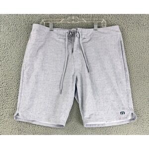 TravisMathew‎ Board Shorts Mens 36 Purple Micro Dot Lace Up Fly Side Pockets